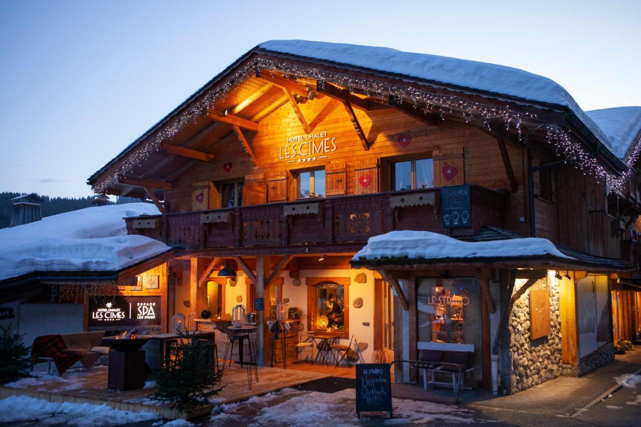 Chalet-Hotel Les Cimes ル・グラン・ボルナン エクステリア 写真